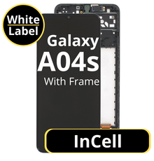 LCD InCell For Galaxy A04S Black With Frame Not Original White Box