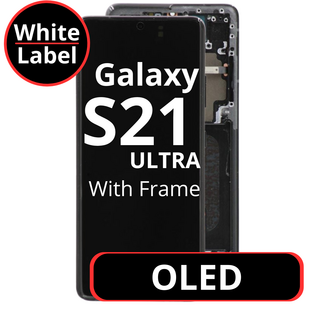 LCD Soft Oled For Galaxy S21 Ultra Black with Frame Non Original White Box