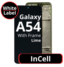 LCD OLED For Galaxy A54 Lime With Frame Not Original White Box