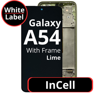 LCD OLED For Galaxy A54 Lime With Frame Not Original White Box