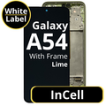 LCD InCell For Galaxy A54 Lime With Frame Not Original White Box
