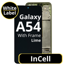 LCD InCell For Galaxy A54 Lime With Frame Not Original White Box