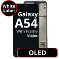 LCD OLED For Galaxy A54 Violet With Frame Not Original White Box