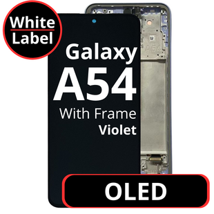 LCD OLED For Galaxy A54 Violet With Frame Not Original White Box