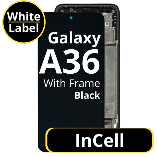 LCD InCell For Galaxy A36 Black With Frame Not Original White Box