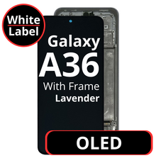 LCD OLED For Galaxy A36 Lavender With Frame Not Original White Box