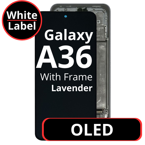 LCD OLED For Galaxy A36 Lavender With Frame Not Original White Box