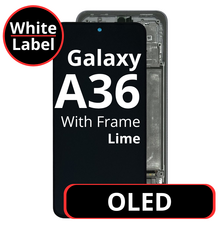 LCD OLED For Galaxy A36 Lime With Frame Not Original White Box
