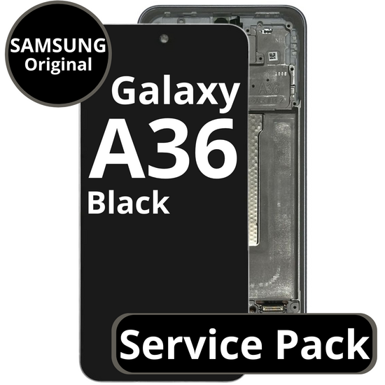 LCD Samsung Galaxy A36  GH82-36841A  A366 With Frame Black Service Pack Box