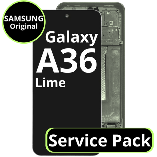 LCD Samsung Galaxy A36  GH82-36841C A366 With Frame Lime Service Pack Box