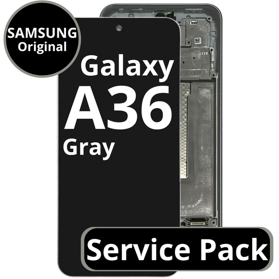 LCD Samsung Galaxy A36  GH82-36841B A366 With Frame Awesome Grey Service Pack Box