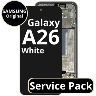 LCD Samsung Galaxy A26  GH82-37049B A266 With Frame White Service Pack Box