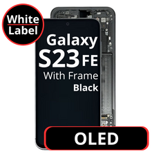 LCD OLED για Galaxy S23 FE Μαύρο με Πλαίσιο Όχι Γνήσιο Λευκό Κουτί