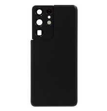 Back Cover with Camera Lens for Samsung S21 Ultra (No Logo) (Phantom Black)