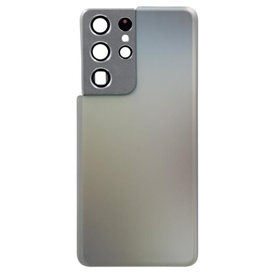 Back Cover with Camera Lens for Samsung S21 Ultra (No Logo) (Phantom Silver)
