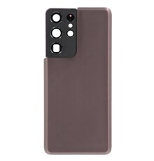 Back Cover with Camera Lens for Samsung S21 Ultra (No Logo) (Phantom Brown)