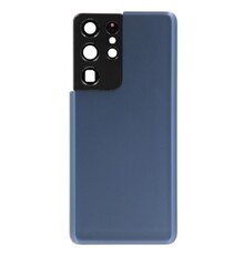 Back Cover with Camera Lens for Samsung S21 Ultra (No Logo) (Phantom Navy)