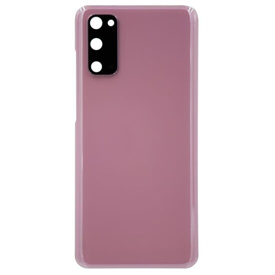 Back Cover with Camera Lens for Galaxy S20 (Non Original) (Cloud Pink)