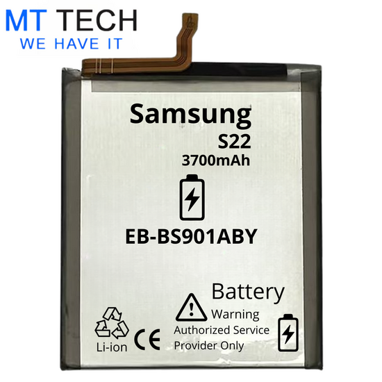 BATTERY MT Tech For Samsung S22 EB-BS901ABY 3700mAh