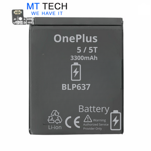 BATTERY MT Tech For OnePlus 5 / 5T - BLP637 - 3300mAh