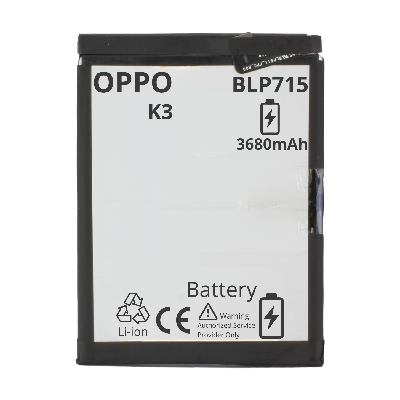 BATTERY MT Tech For Oppo K3 - BLP715- 3680mAh, foto 3 van 3