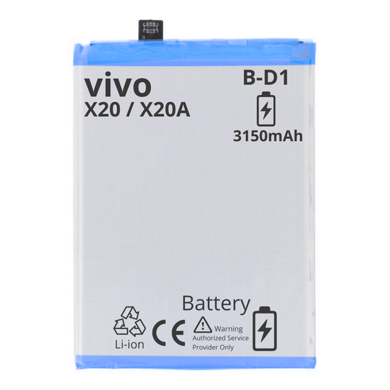 BATTERY MT Tech For ViVo X20 / X20A - B-D1 - 3150mAh