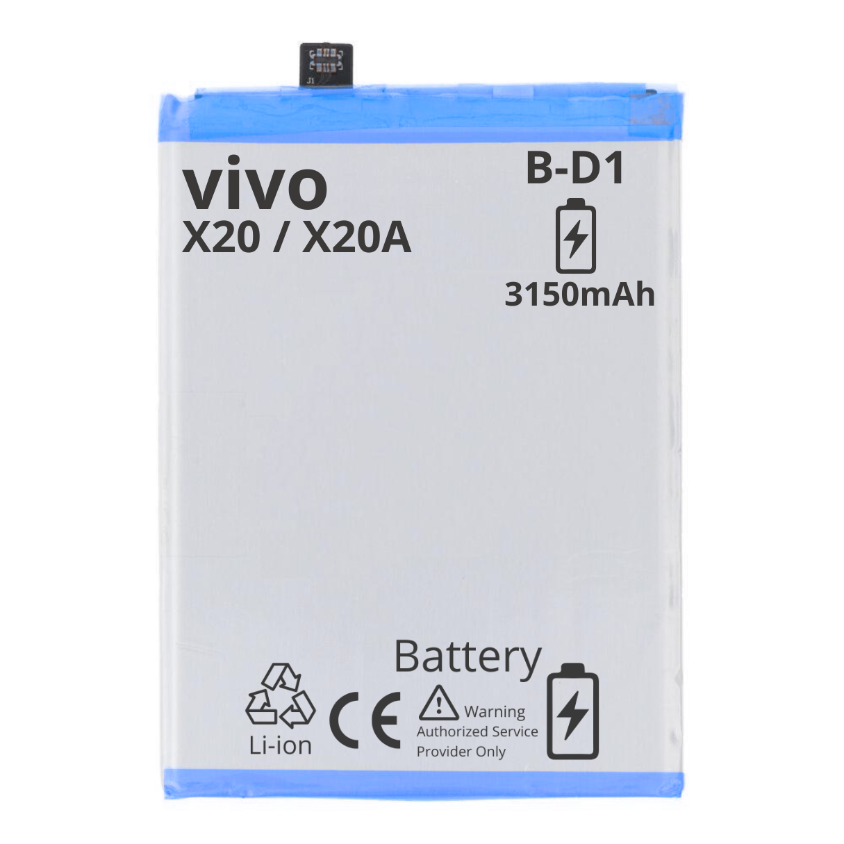 BATTERY MT Tech For ViVo X20 / X20A - B-D1 - 3150mAh, foto 3 van 3