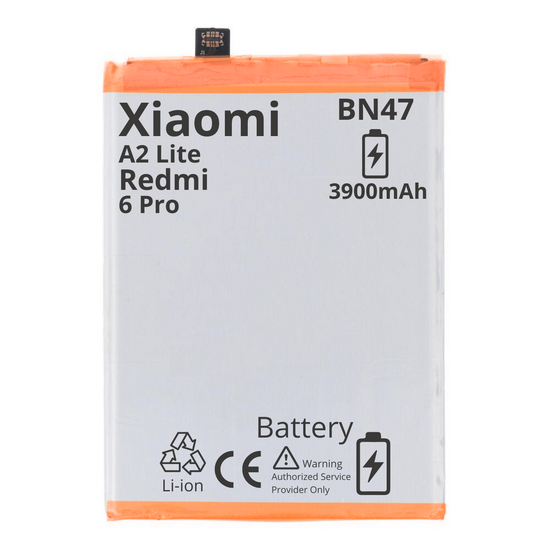 BATTERY MT Tech For Xiaomi A2 Lite / Redmi 6 Pro - BN47 - 3900mAh