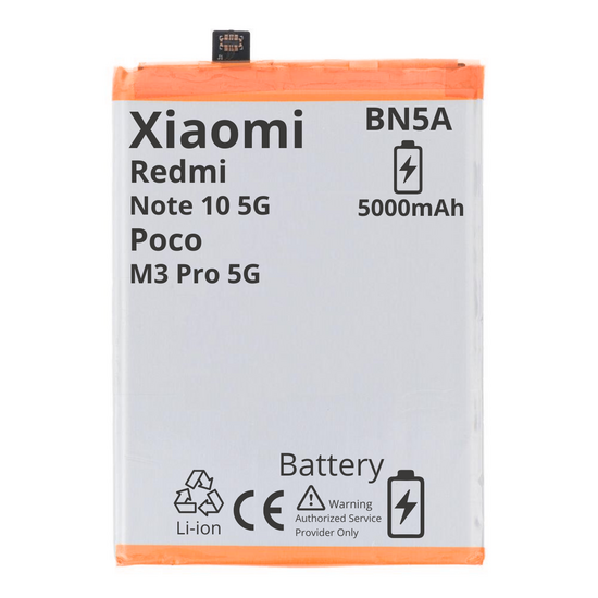 BATTERY MT Tech For Xiaomi Redmi Note 10 5G / Poco M3 Pro 5G - BN5A - 5000mAh