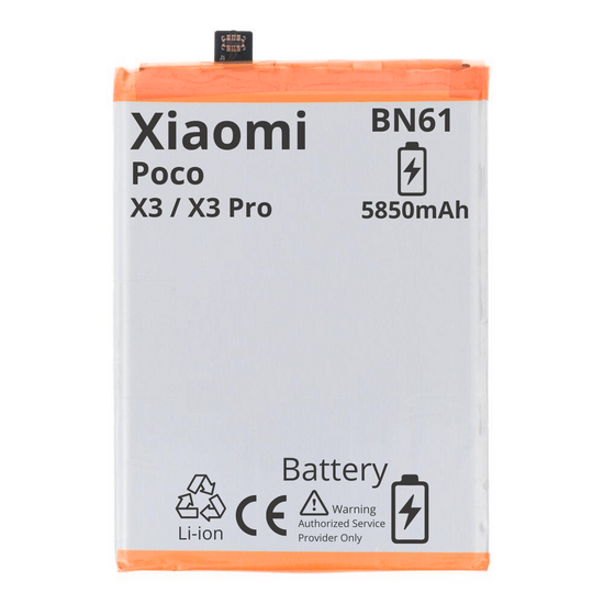 BATTERY MT Tech For Xiaomi Poco X3 / X3 Pro - BN61 - 5850mAh