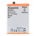 BATTERY MT Tech For Xiaomi Redmi 9T / 9 Power / Note 9 4G / Poco M3 - BN62 - 5900mAh