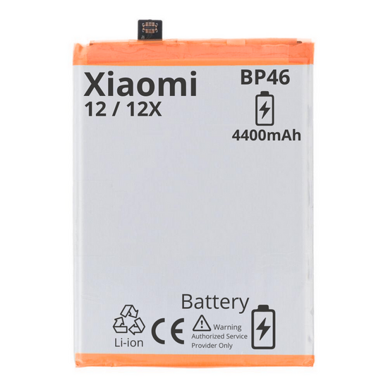 BATTERY MT Tech For Xiaomi 12 / 12X - BP46 - 4400mAh
