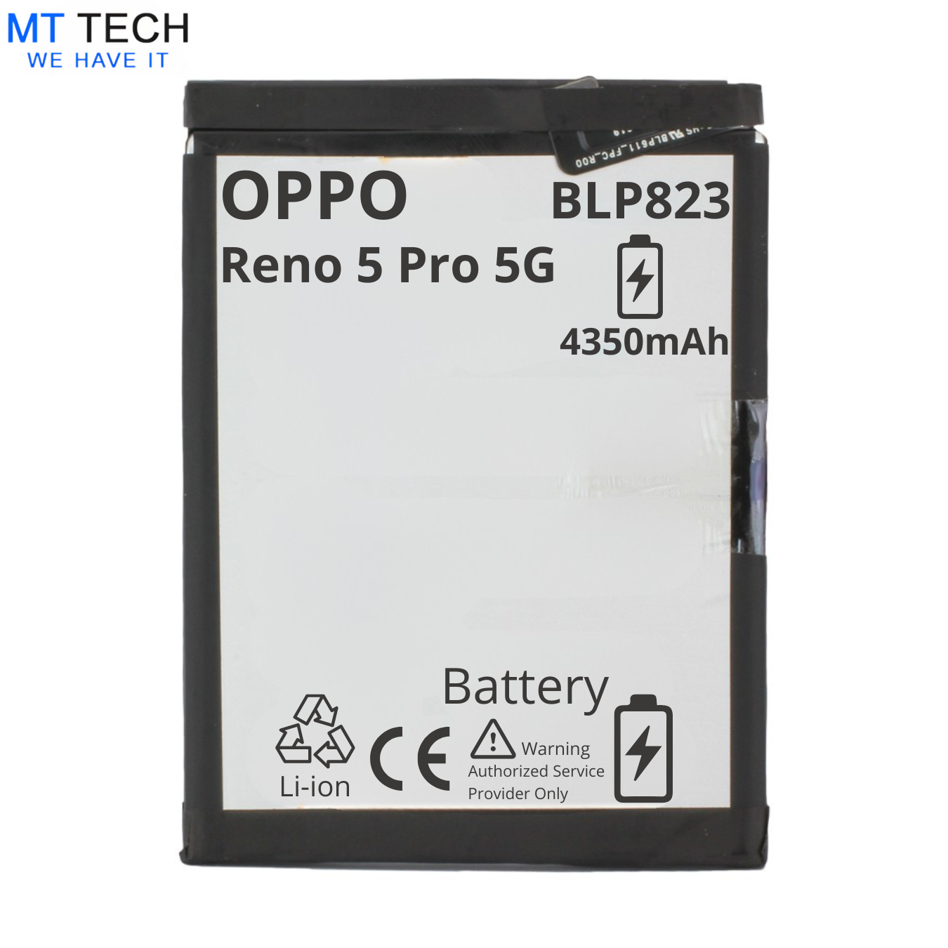 BATTERY MT Tech For Oppo Reno 5 Pro 5G - BLP823 - 4350mAh