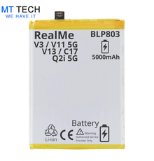 BATTERY MT Tech For Realme V3 / V11 5G / V13 / C17 / Q2i 5G - BLP803 - 5000mAh