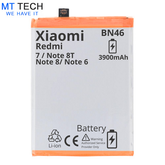 BATTERY MT Tech For Xiaomi Redmi 7 / Note 8 / Note 8T / Note 6 -BN46 - 3900mAh