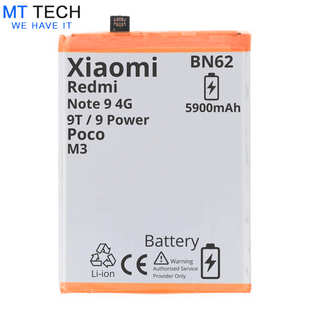 BATTERY MT Tech For Xiaomi Redmi 9T / 9 Power / Note 9 4G / Poco M3 - BN62 - 5900mAh