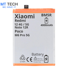 BATTERY MT Tech For Xiaomi Redmi 12 4G / 5G / Note 12R / Poco M6 Pro 5G - BM5R - 4000mAh