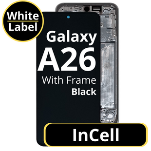 LCD InCell For Galaxy A26 Black With Frame Not Original White Box