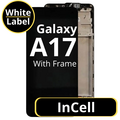 LCD InCell For Galaxy A17 Black With Frame Not Original White Box