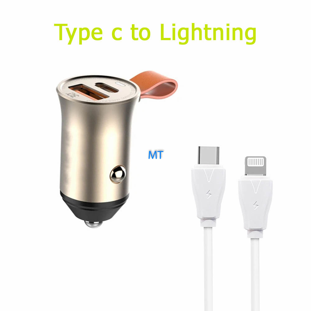 GREEN ON USB To USB Lightning Fast Car Charger C509Q, foto 4 van 6