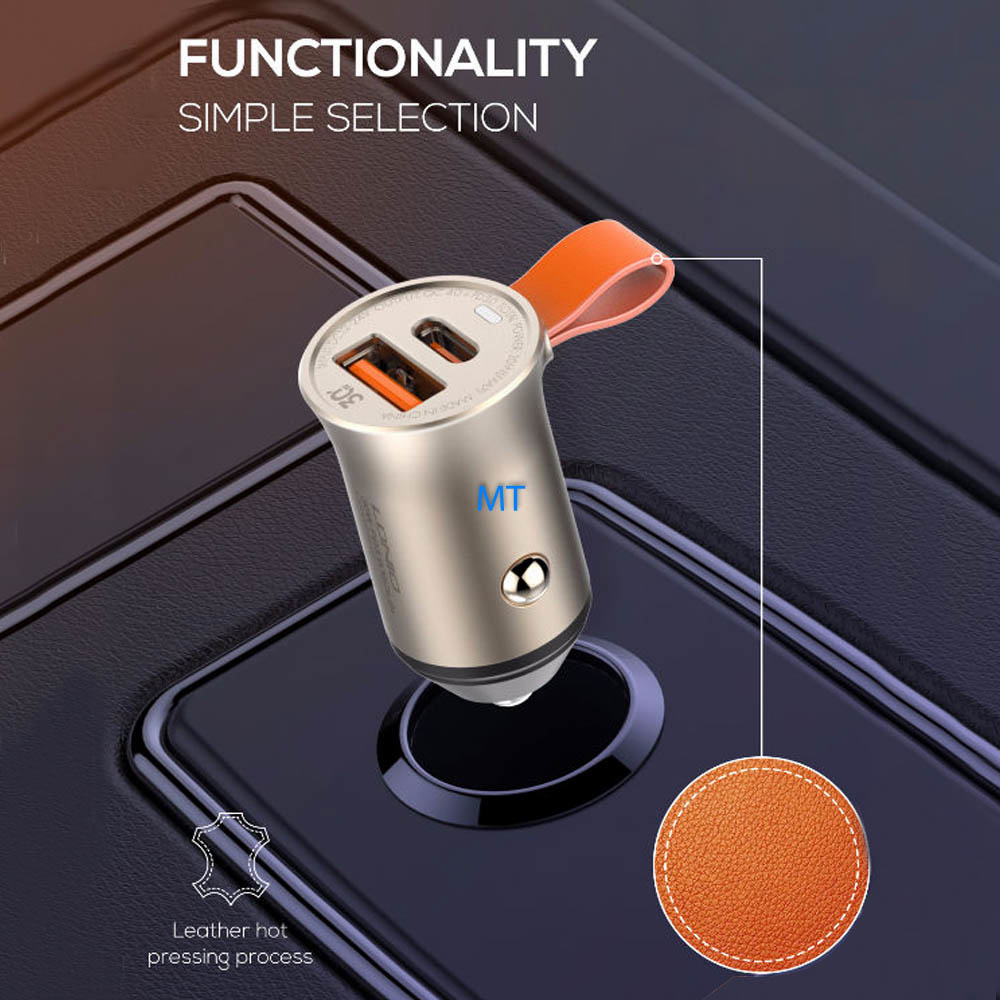 GREEN ON USB To USB Lightning Fast Car Charger C509Q, foto 6 van 6