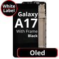 LCD Oled For Galaxy A17 Black With Frame Not Original White Box