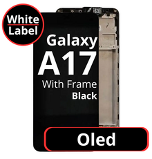 LCD Oled For Galaxy A17 Black With Frame Not Original White Box