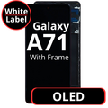 LCD Oled For Galaxy A71 Black With Frame Not Original White Box