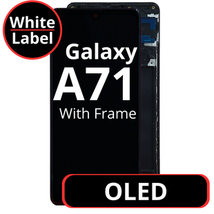 LCD Oled For Galaxy A71 Black With Frame Not Original White Box