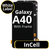 LCD InCell For Galaxy A40 Black With Frame Not Original White Box