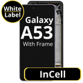 LCD InCell For Galaxy A53 Black With Frame Not Original White Box