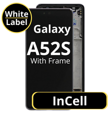 LCD InCell For Galaxy A52S Black With Frame Not Original White Box