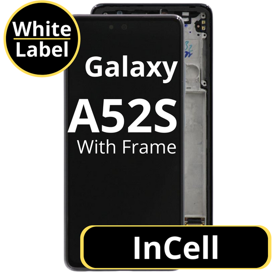 LCD InCell For Galaxy A52S Black With Frame Not Original White Box