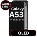 LCD OLED For Galaxy A53 Black With Frame Not Original White Box